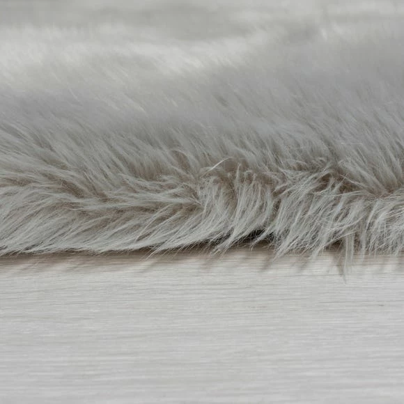 Outlet π Flair Faux Fur Grey Sheepskin Rug π - Image 2
