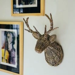 Brand new ⌛ Ivyline Wicker Deer Head 🥰