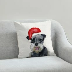 Deals π― Dunelm Schnauzer π Christmas Hat Cushion π