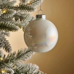 Cheap 🔔 Dunelm Iridescent Glass Bauble 🌟