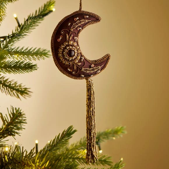 Discount π Dunelm Moon Beaded Hanging Decoration π―