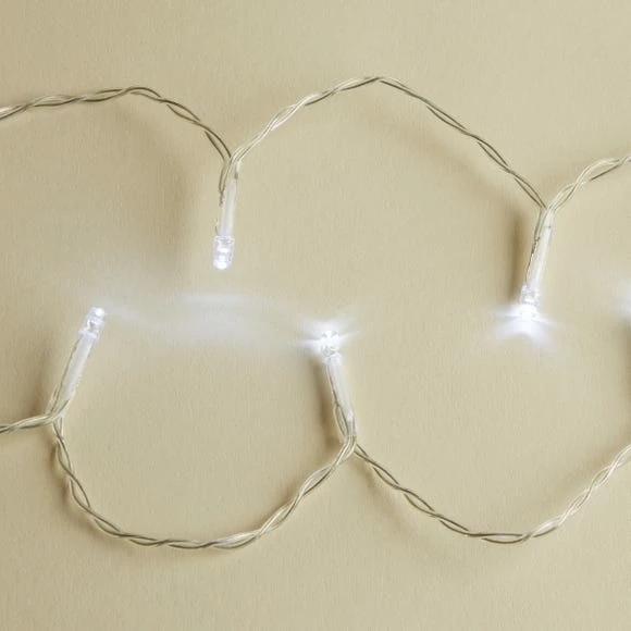 Discount π Dunelm 20 LED Battery Chain Lights White β - Image 2