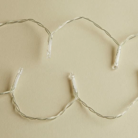 Discount π Dunelm 20 LED Battery Chain Lights White β - Image 3