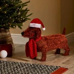 Outlet 👏 Dunelm Light Up Sausage 🦮 Dog 😍