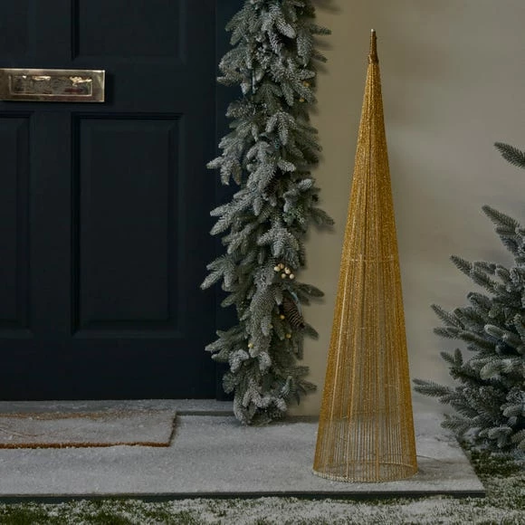 Cheap β€οΈ Dunelm Light Up Gold Cone π - Image 3