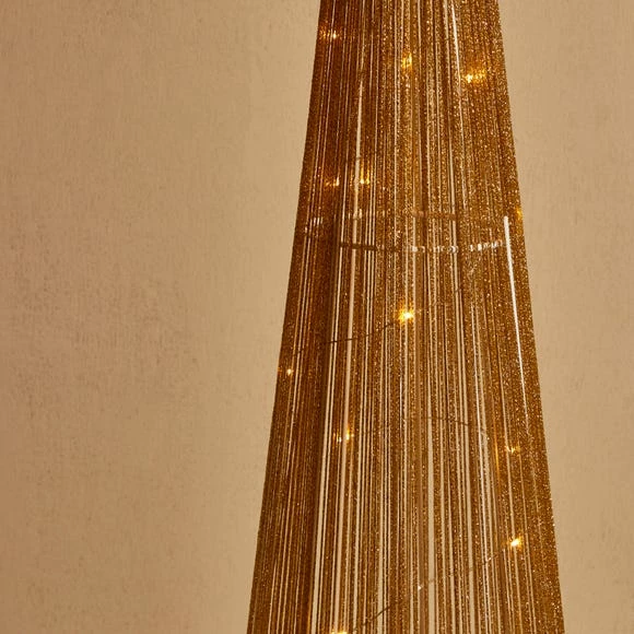 Cheap β€οΈ Dunelm Light Up Gold Cone π - Image 4