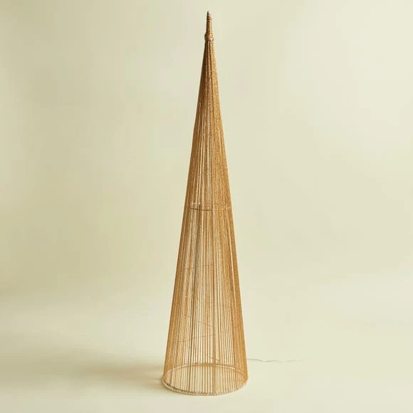 Cheap β€οΈ Dunelm Light Up Gold Cone π - Image 5