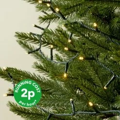 Best Sale 🥰 Dunelm 200 LED Mains Chain Lights Warm White 🔔