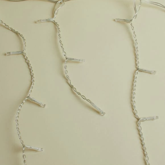 Hot Sale β€οΈ Dunelm 480 LED Mains Icicle Lights Blue White π - Image 4