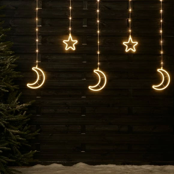 Best reviews of 𧨠Dunelm Star and Moon Mains Curtain Light β - Image 2