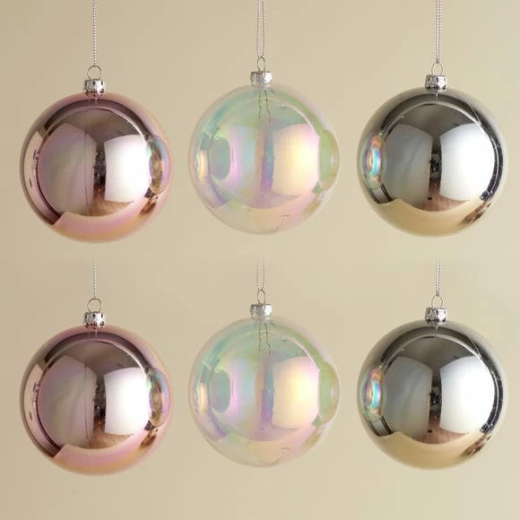 Coupon π₯° Dunelm Set of 6 Iridescent Baubles π - Image 2