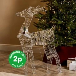 Brand new ⭐ Dunelm Light Up Standing Deer 🛒
