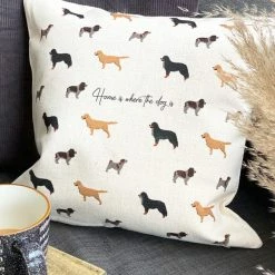 Best deal 👍 Solesmith Home Is Where the 🦮 Dog Is Cushion 🤩