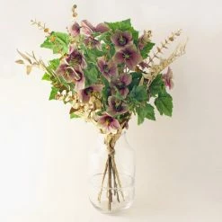 Discount 🥰 Dunelm 🎄 Christmas Rose Fern and Eucalyptus Bouquet ✔️