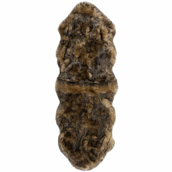 New β€οΈ Dunelm Copenhagen Double Pelt Faux Fur Rug π₯ - Image 2