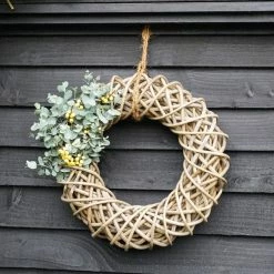 Cheap 🌟 Ivyline 40cm Natural Rattan Wreath 👏