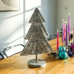 Hot Sale ✨ Ivyline 80cm Rattan 🎁 Christmas Tree ✔️