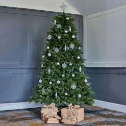 Budget 👍 National Tree Company 6.5ft LED Dunhill Fir 🔔 Christmas Tree 🎁