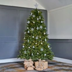 Best Sale ✨ National Tree Company 7.5ft LED Dunhill Fir 🎄 Christmas Tree ⭐