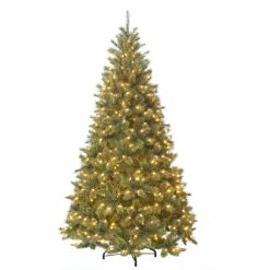 Discount ✔️ National Tree Company 7.5ft LED Frosted Ontario Pine Hinged 🎄 Christmas Tree 😀