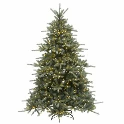 Cheapest ❤️ National Tree Company 7.5ft LED Ponderosa Fir Blue 🎄 Christmas Tree 💯