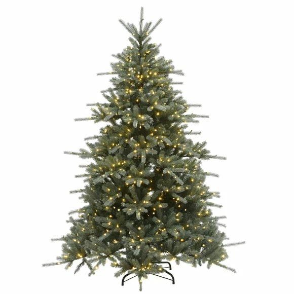 Cheapest โค๏ธ National Tree Company 7.5ft LED Ponderosa Fir Blue ๐ Christmas Tree ๐ฏ