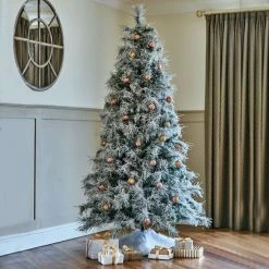 Hot Sale 🌟 National Tree Company 6ft Snow Crest Spruce Hinged ❄ Christmas Tree 😀