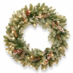 Buy 👍 National Tree Company 24" LED Dunhill Wreath 👏