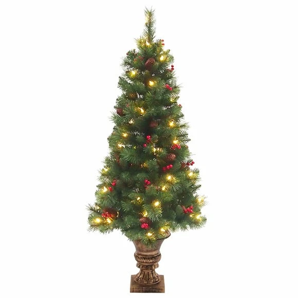 Discount β National Tree Company 4.5ft LED Everyday Pine Cone & Berry Entrance π Christmas Tree β - Image 2