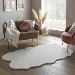 Deals 🥰 Dunelm Supersoft Faux Fur Quad Rug 😍