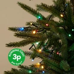 Coupon 😀 Dunelm 2000 LED Multi-Single Colour Mains Chain Lights 🔔