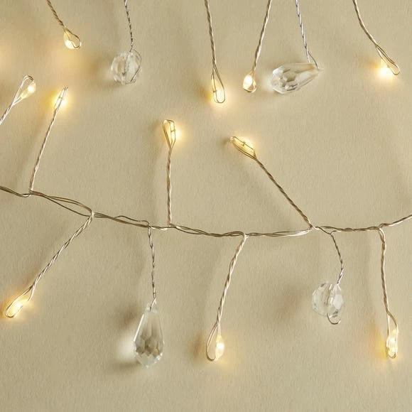 Hot Sale π Dunelm 50 LED Battery Gem Lights Warm White π - Image 3