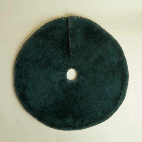 Buy π Dunelm Bottle Green Faux Fur Tree π Skirt 90cm π - Image 3