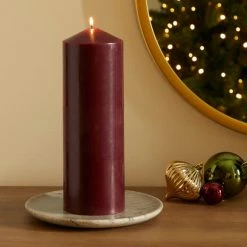 Best Pirce 👏 Dunelm Red Church Candle 29cm ⌛