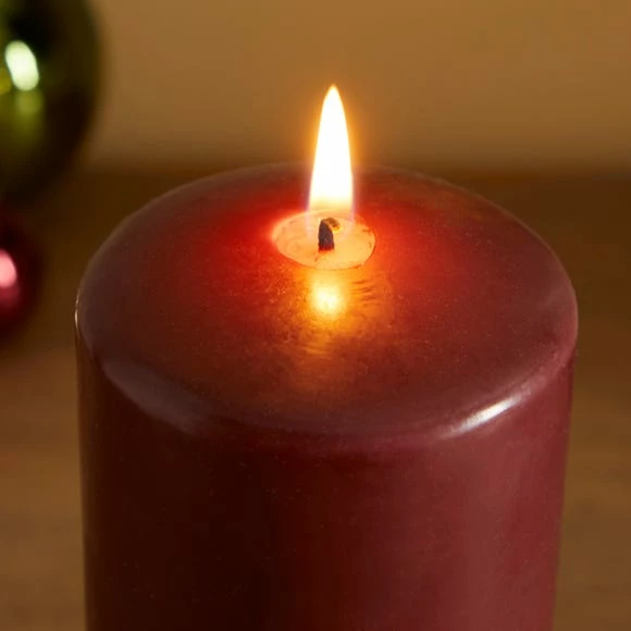 Hot Sale ⌛ Dunelm Red Church Candle 7x15cm ✨ - Image 2