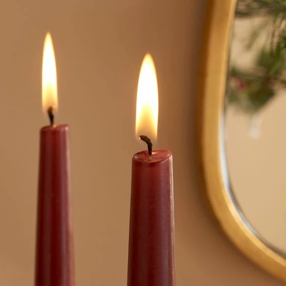 Top 10 𧨠Dunelm Set of 2 Red Taper Candles π - Image 2