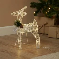 Buy 🔥 Dunelm 40cm Light-Up Standing Deer 👍