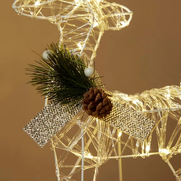 Buy π₯ Dunelm 40cm Light-Up Standing Deer π - Image 2