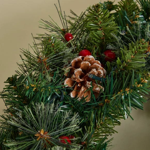 Best reviews of π Dunelm 50cm Pre Lit Cone and Berry Wreath π - Image 3