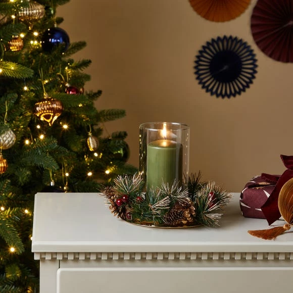 Wholesale π Dunelm Twig and Berries Glass Pillar Holder π - Image 2