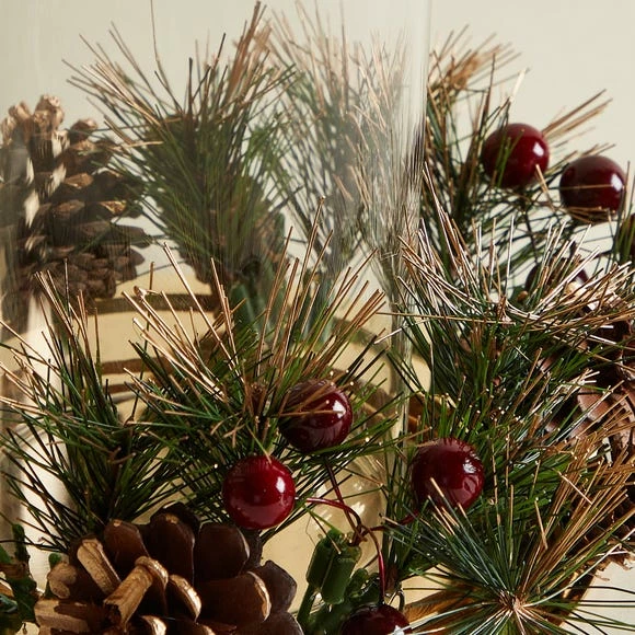 Wholesale π Dunelm Twig and Berries Glass Pillar Holder π - Image 4