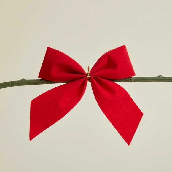 Hot Sale β€οΈ Dunelm Pack of 4 DIY Red Bows π - Image 3