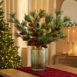 Wholesale ⌛ Dunelm Natural Pine Spray with Cones 70cm ⌛