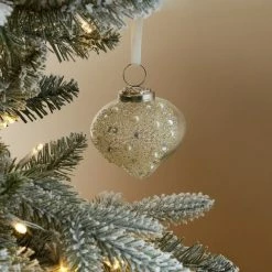 Best deal 🛒 Dunelm Pearl Glass Bauble 🛒