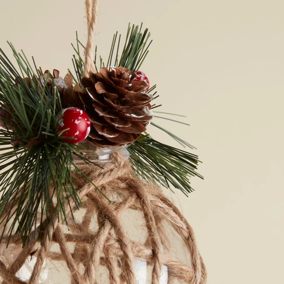 Best Pirce π Dunelm Clear Bauble Wrapped with String π - Image 3