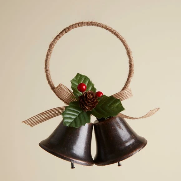 Budget β€οΈ Dunelm Duo of Bells Hanging Decoration π - Image 2
