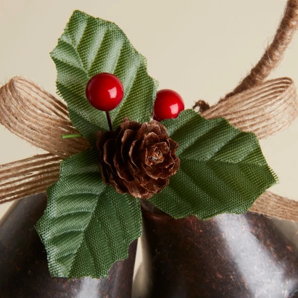 Budget β€οΈ Dunelm Duo of Bells Hanging Decoration π - Image 3