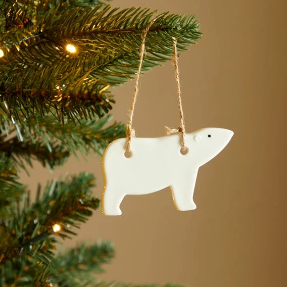 Hot Sale π Dunelm Ceramic Polar Bear Hanging π
Christmas Decoration π