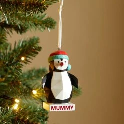 Best Sale 🎉 Dunelm Mummy Penguin Hanging 🔔 Christmas Decoration 🤩