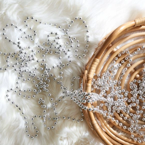 Coupon π― Dunelm 8m Silver Beaded Garland β¨